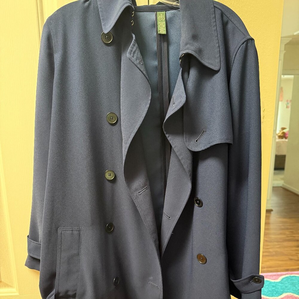 Polo Ralph Lauren Navy Blue Trench Coat
